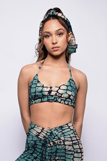 CORDED HALTER TOP