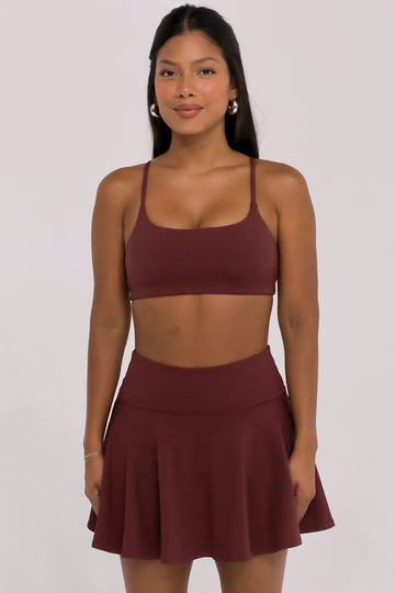 Stride Skirt-Merlot
