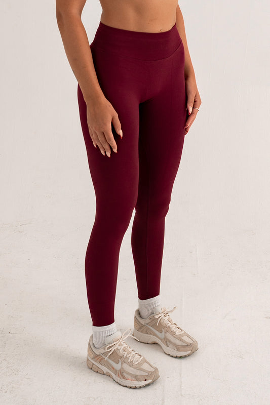 FLEX Seamless Mid-Rise Leggings - Mulberry