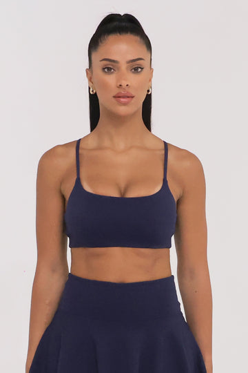 Stride Crop-Midnight