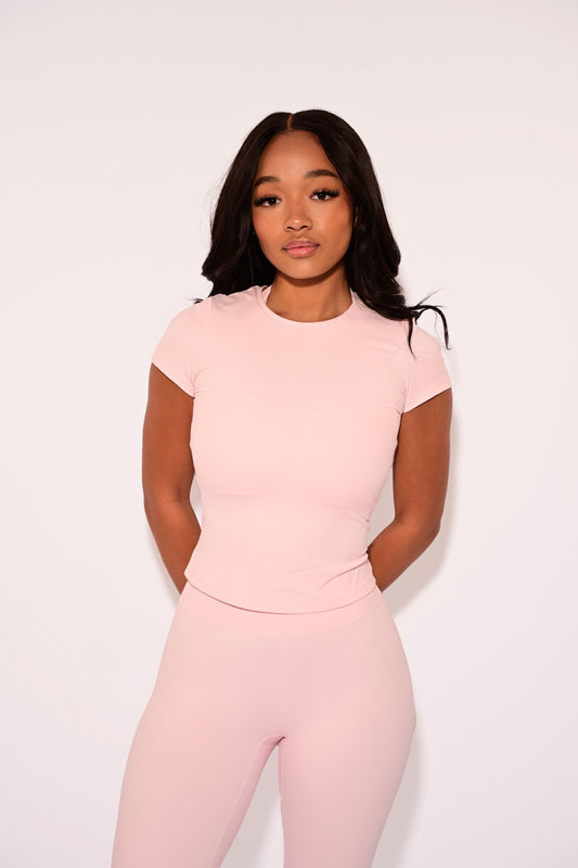 Essential Short Sleeve- Pink