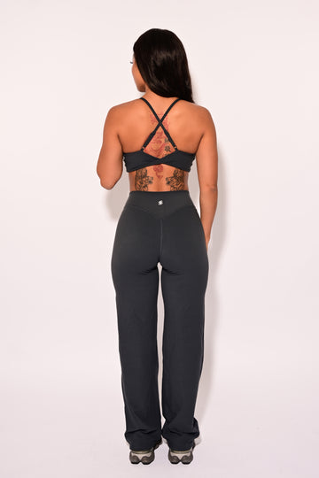 Essential Straight Leg Pants-Deep Blue