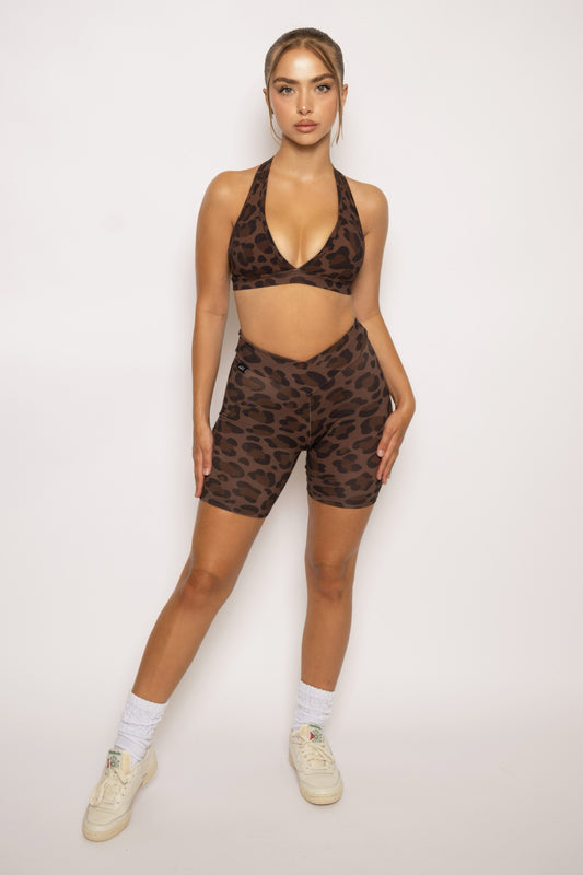 V-CUT SCRUNCH BIKER SHORTS