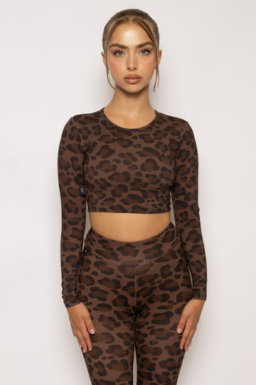 LONG SLEEVE CREW NECK CROP