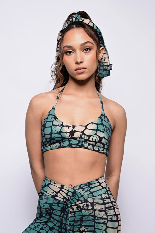 CORDED HALTER TOP